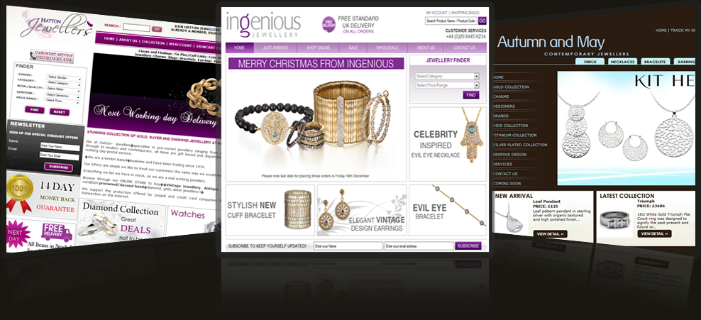 Stunning jewellery websites